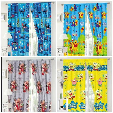 COD SpongeBob Print Curtains Sale Curtain for Window Home .